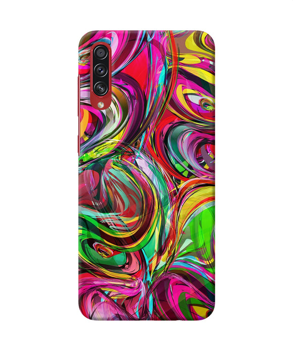 Abstract colorful ink Samsung A70s Back Cover