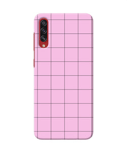 Pink square print Samsung A70s Back Cover