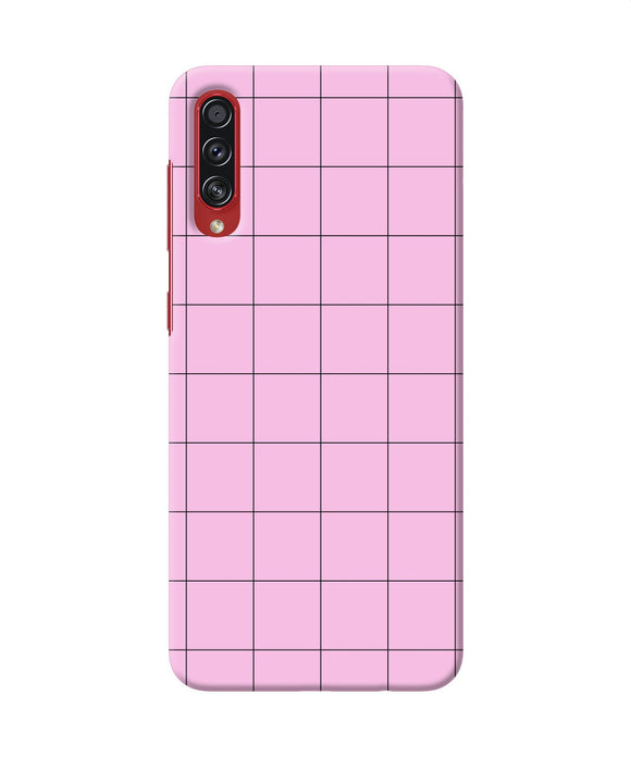 Pink square print Samsung A70s Back Cover