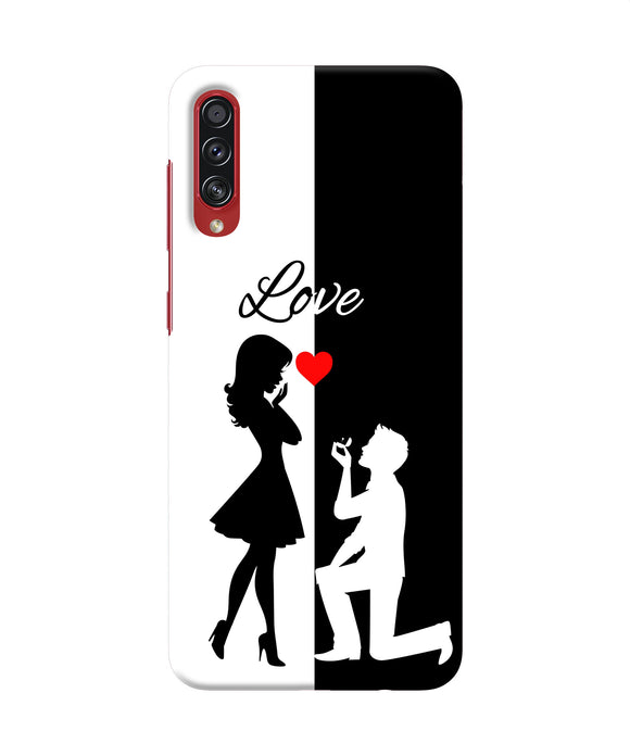 Love propose black and white Samsung A70s Back Cover