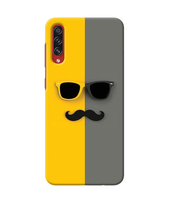Mustache glass Samsung A70s Back Cover