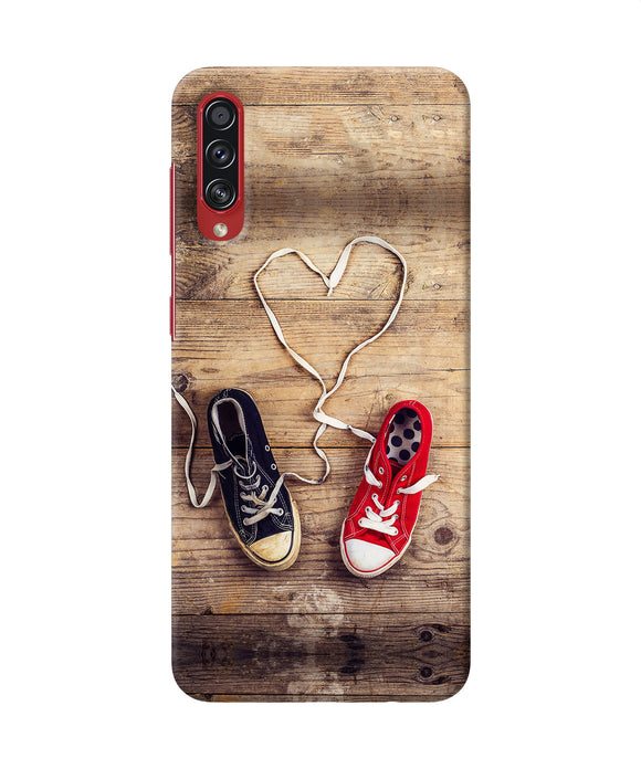 Shoelace heart Samsung A70s Back Cover