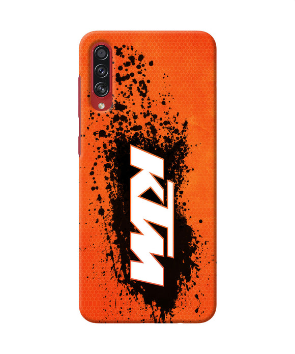 KTM black spray Samsung A70s Back Cover