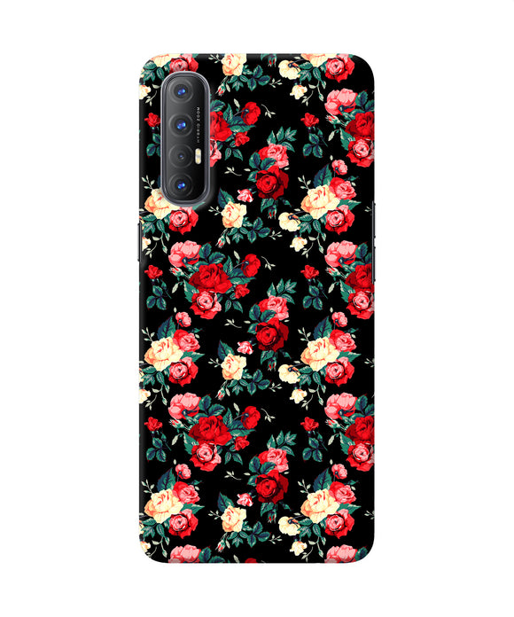 Rose Pattern Oppo Reno3 Pro Back Cover