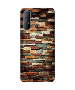 Bricks Pattern Oppo Reno3 Pro Back Cover