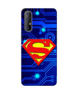 Superman Abstract Oppo Reno3 Pro Real 4D Back Cover