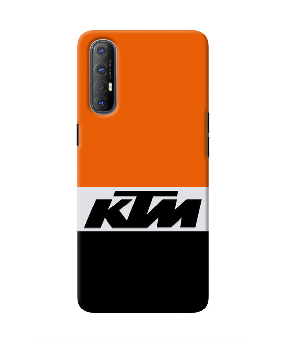 KTM Colorblock Oppo Reno3 Pro Real 4D Back Cover
