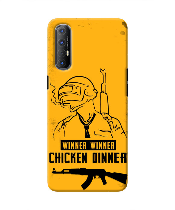 PUBG Chicken Dinner Oppo Reno3 Pro Real 4D Back Cover