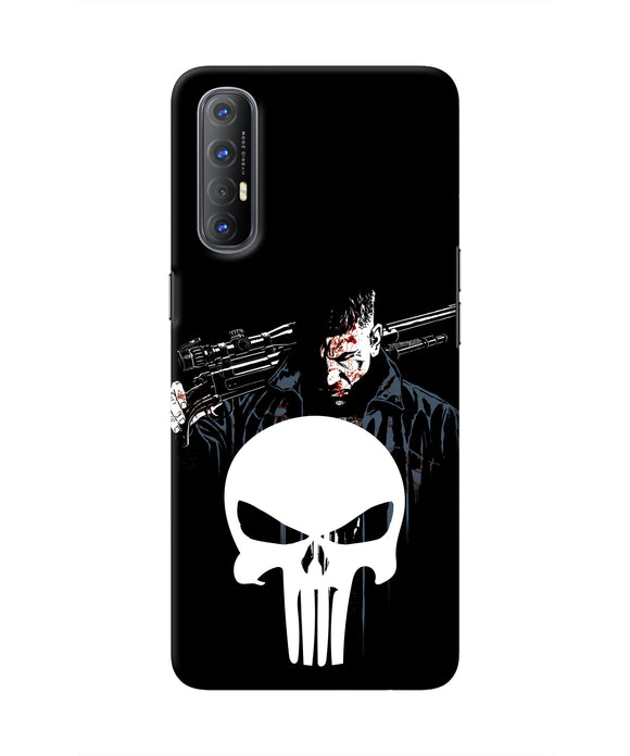Punisher Character Oppo Reno3 Pro Real 4D Back Cover