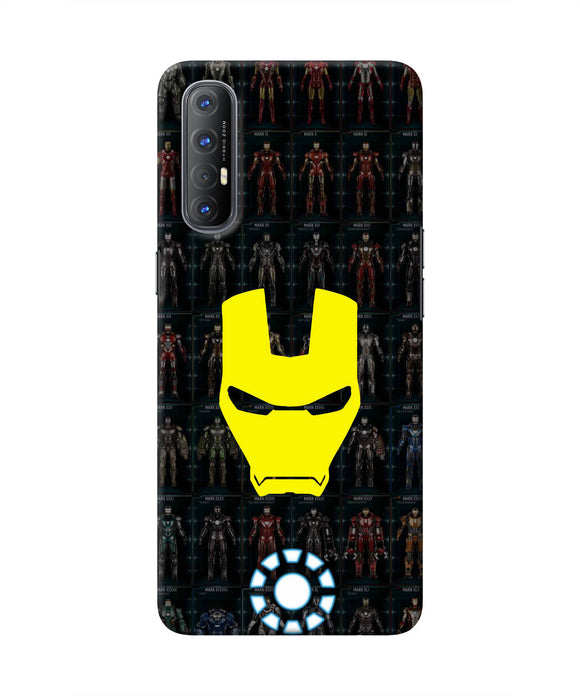 Iron Man Suit Oppo Reno3 Pro Real 4D Back Cover