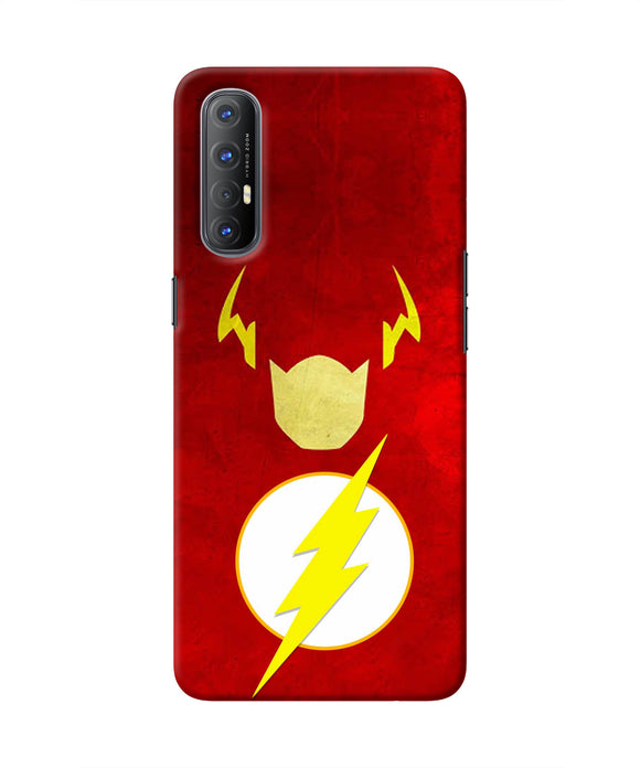 Flash Character Oppo Reno3 Pro Real 4D Back Cover