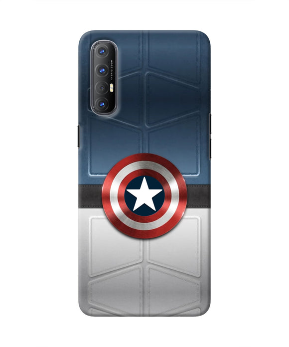 Captain America Suit Oppo Reno3 Pro Real 4D Back Cover