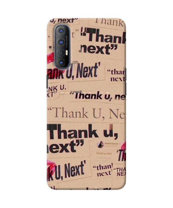 Thank you next Oppo Reno3 Pro Back Cover