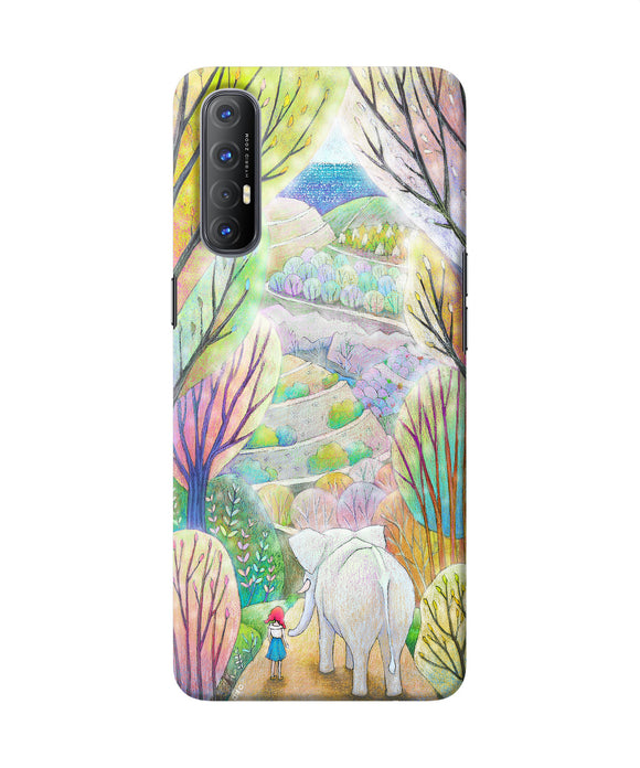 Natual elephant girl Oppo Reno3 Pro Back Cover