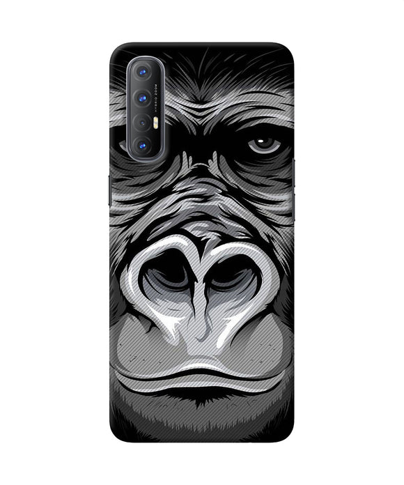 Black chimpanzee Oppo Reno3 Pro Back Cover