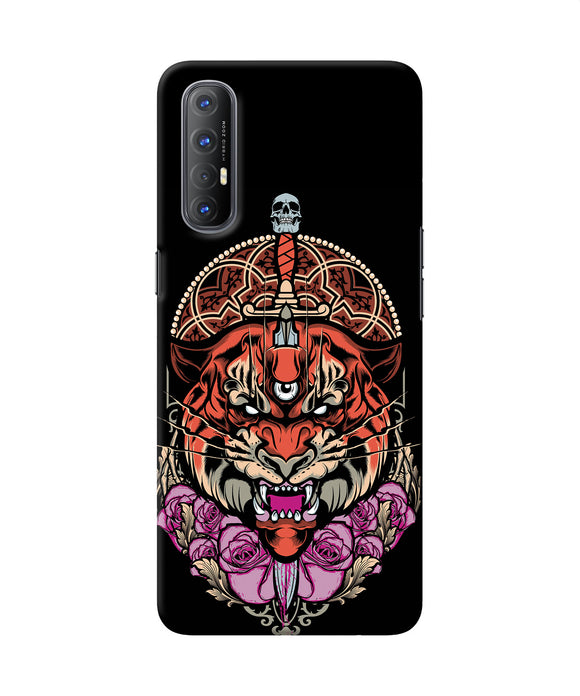 Abstract tiger Oppo Reno3 Pro Back Cover