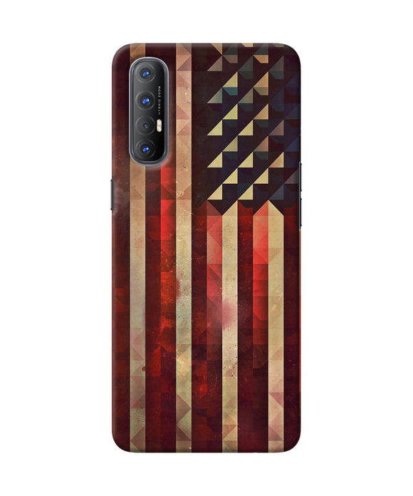 Vintage US flag Oppo Reno3 Pro Back Cover