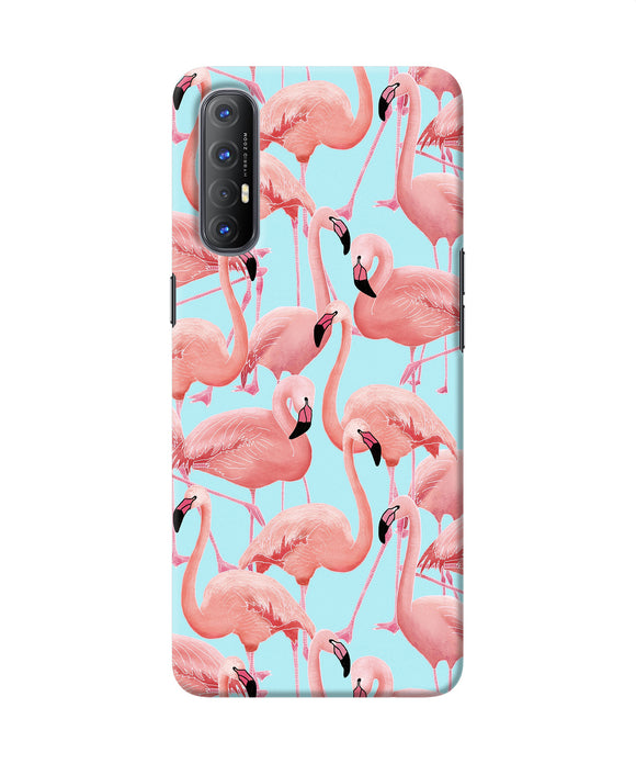 Abstract sheer bird print Oppo Reno3 Pro Back Cover