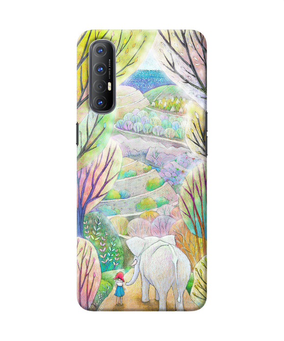 Natual elephant girl Oppo Reno3 Pro Back Cover
