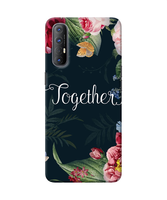 Together flower Oppo Reno3 Pro Back Cover