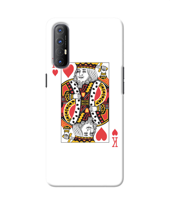 Heart king card Oppo Reno3 Pro Back Cover