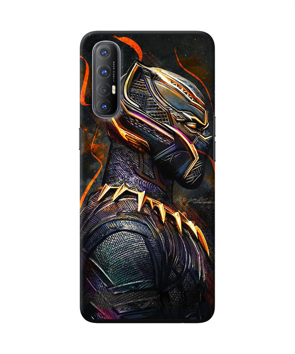 Black panther side face Oppo Reno3 Pro Back Cover