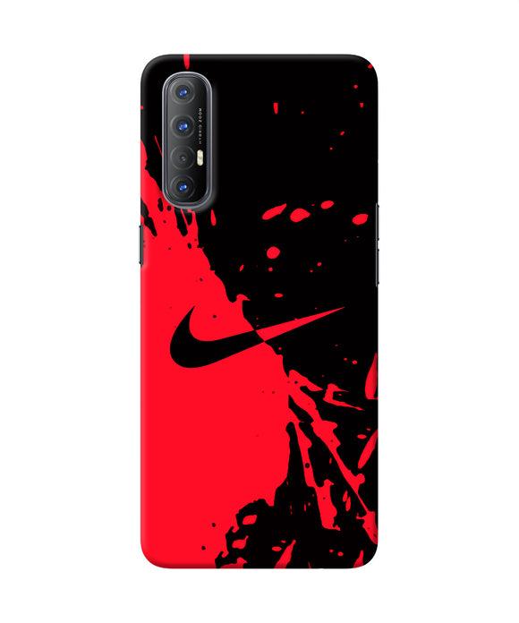 Nike red black poster Oppo Reno3 Pro Back Cover