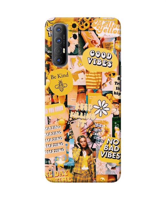 Good vibes poster Oppo Reno3 Pro Back Cover