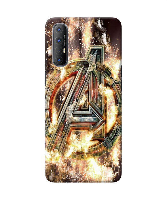 Avengers burning logo Oppo Reno3 Pro Back Cover