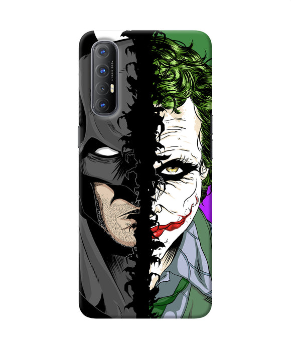 Batman vs joker half face Oppo Reno3 Pro Back Cover