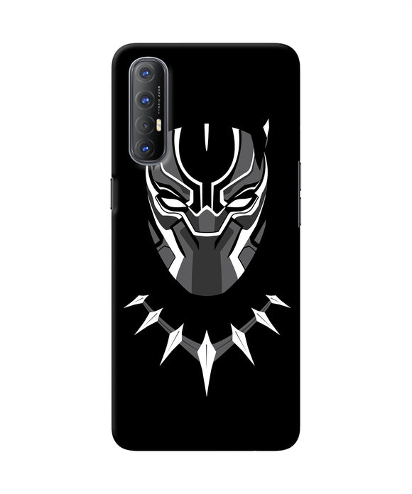 Black penthon cartoon Oppo Reno3 Pro Back Cover