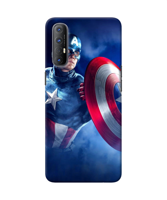 Captain america on sky Oppo Reno3 Pro Back Cover
