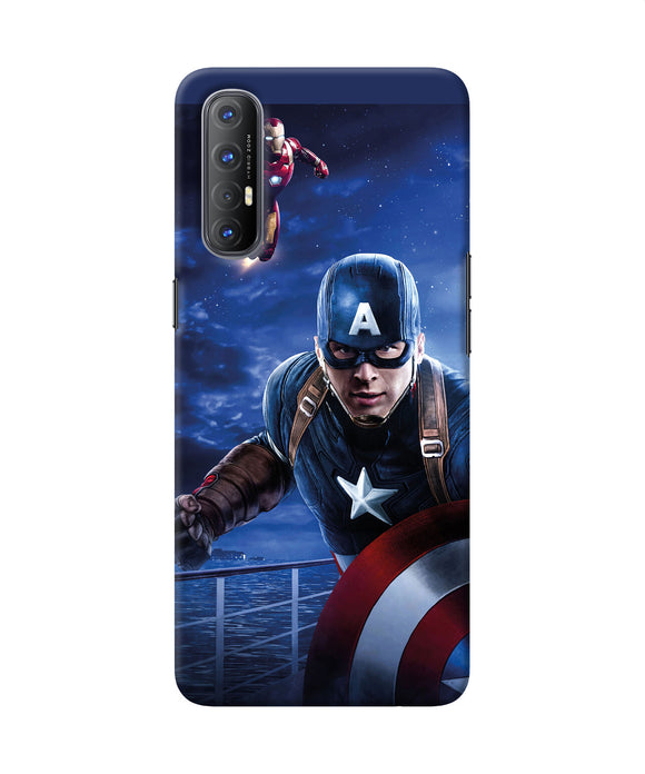 Captain with ironman Oppo Reno3 Pro Back Cover