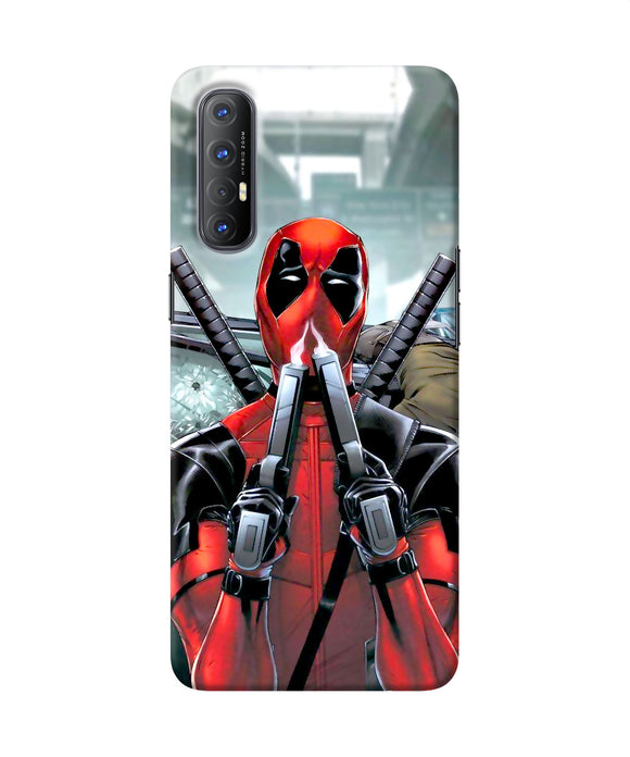 Deadpool with gun Oppo Reno3 Pro Back Cover