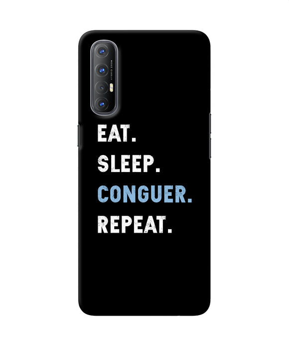 Eat sleep quote Oppo Reno3 Pro Back Cover