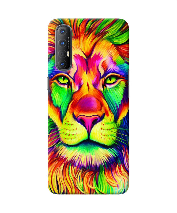 Lion color poster Oppo Reno3 Pro Back Cover