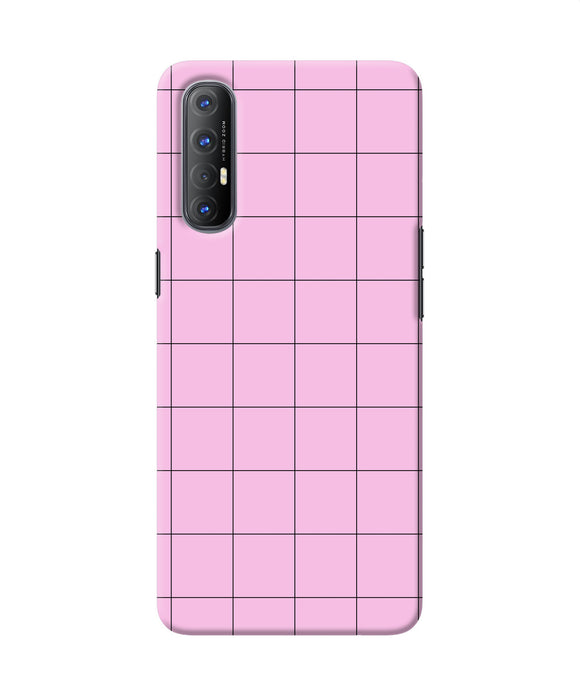 Pink square print Oppo Reno3 Pro Back Cover