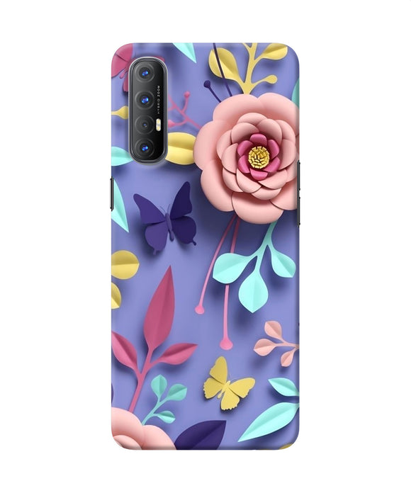 Flower canvas Oppo Reno3 Pro Back Cover
