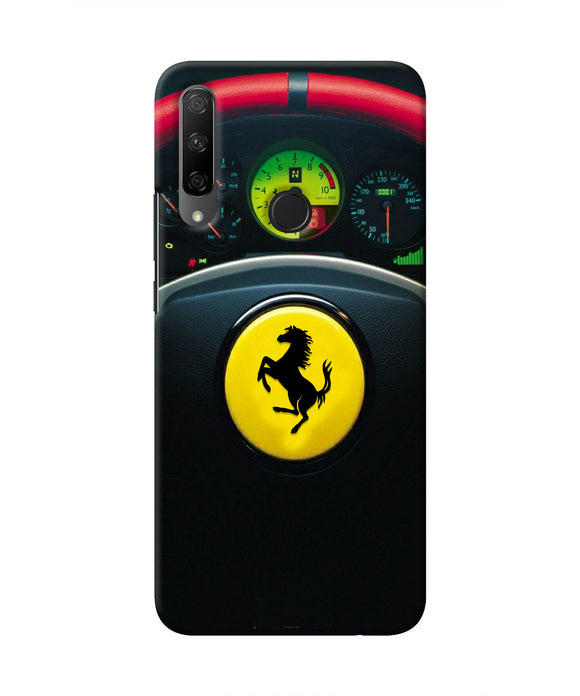 Ferrari Steeriing Wheel Honor 9X Real 4D Back Cover