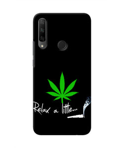 Weed Relax Quote Honor 9X Real 4D Back Cover