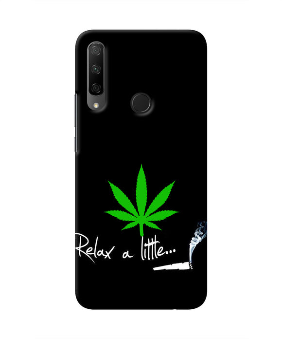 Weed Relax Quote Honor 9X Real 4D Back Cover