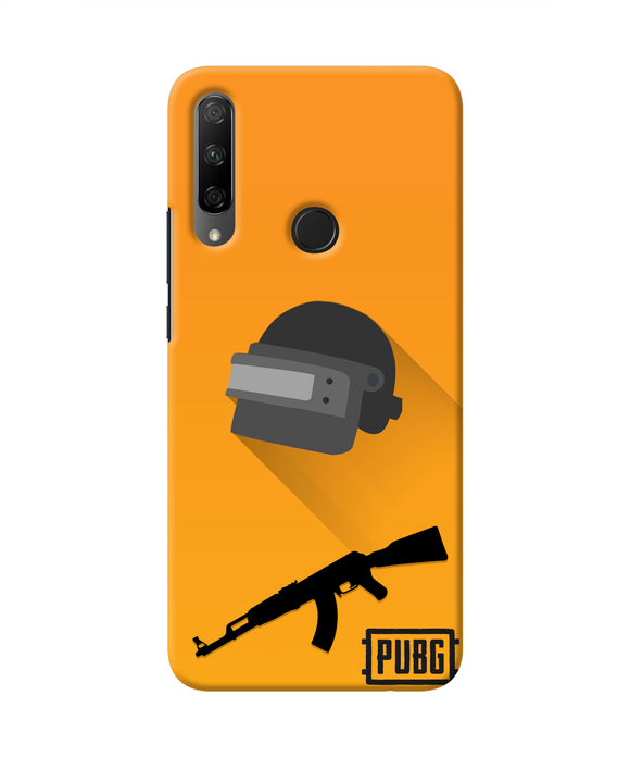 PUBG Helmet and Gun Honor 9X Real 4D Back Cover