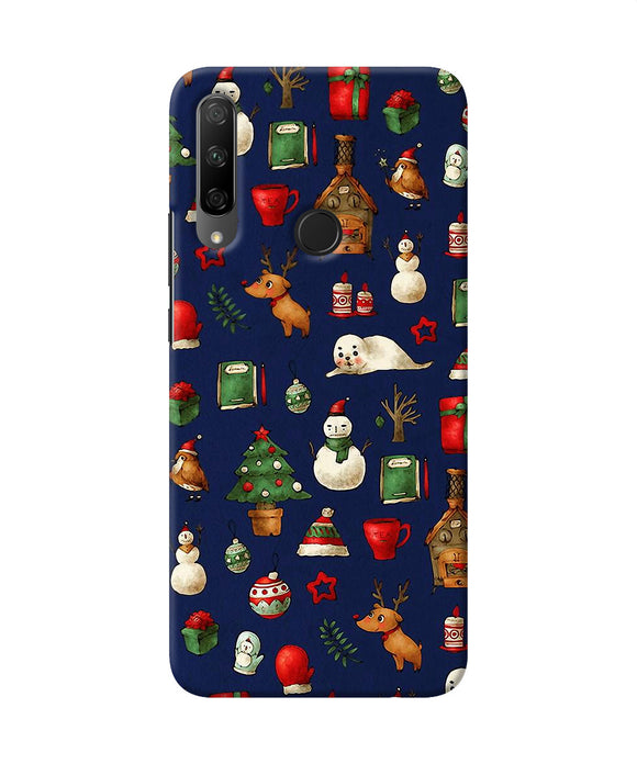 Canvas christmas print Honor 9X Back Cover