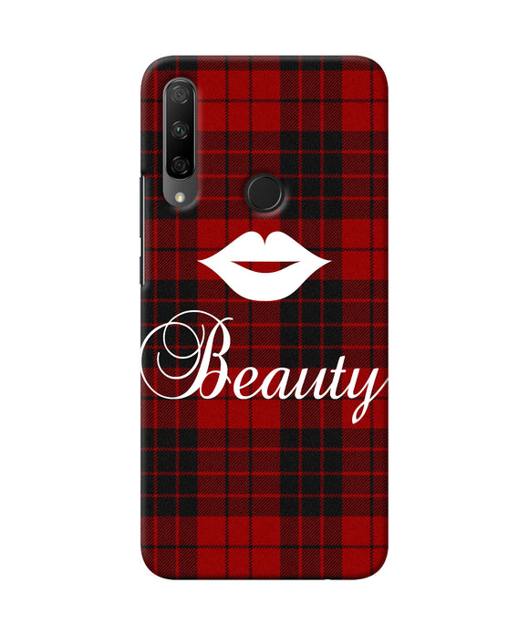 Beauty red square Honor 9X Back Cover