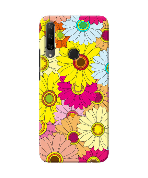 Abstract colorful flowers Honor 9X Back Cover