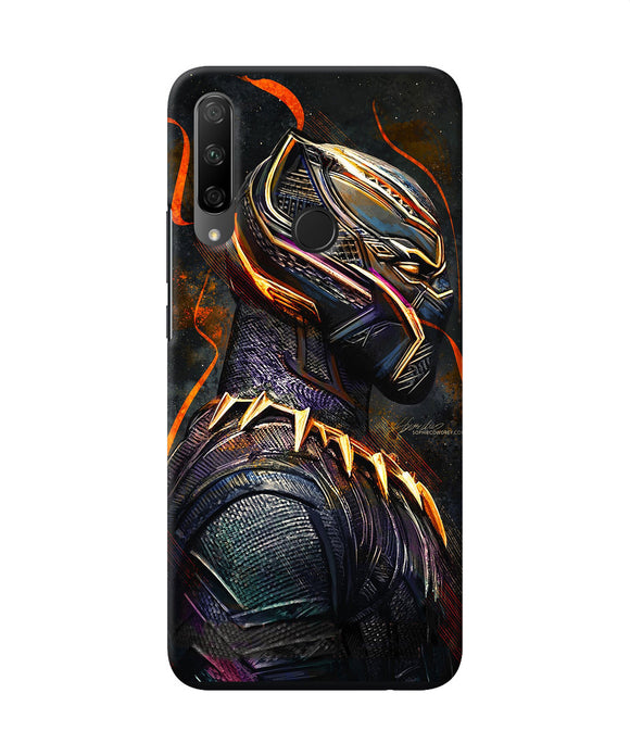 Black panther side face Honor 9X Back Cover