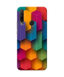 Abstract rectangle print Honor 9X Back Cover