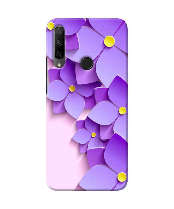 Violet flower craft Honor 9X Back Cover