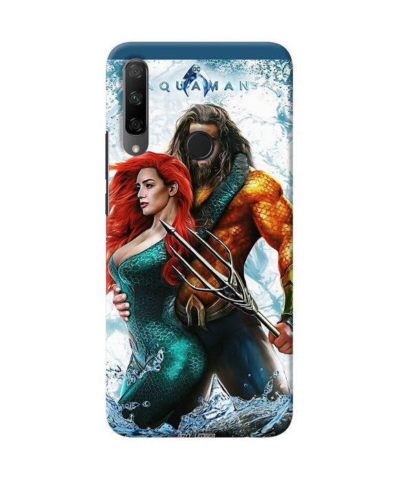 Aquaman couple water Honor 9X Back Cover