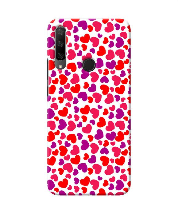Red heart canvas print Honor 9X Back Cover